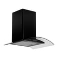 thumbnail image 1 of Campana de Cocina Extractora de Pared AVERA CEV60N Acero Inoxidable y Vidrio Templado 60 Cm Negra, 1 of 10