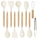 thumbnail image 1 of Juego de utensilios de cocina CAROTE Silicone 10 piezas con mango de madera, 1 of 6