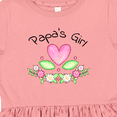 thumbnail image 4 of Inktastic Papa's Girl Heart Flowers Girls Toddler Dress, 4 of 5