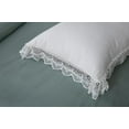 thumbnail image 6 of Ivory White Crocheted Eyelet Lace Bed Pillow Shams 100% Cotton Queen Size Pillowcases 30"X20" 2-Pack, 6 of 10