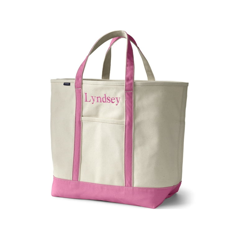 Lands' End Extra Large Open Top Canvas Tote Bag