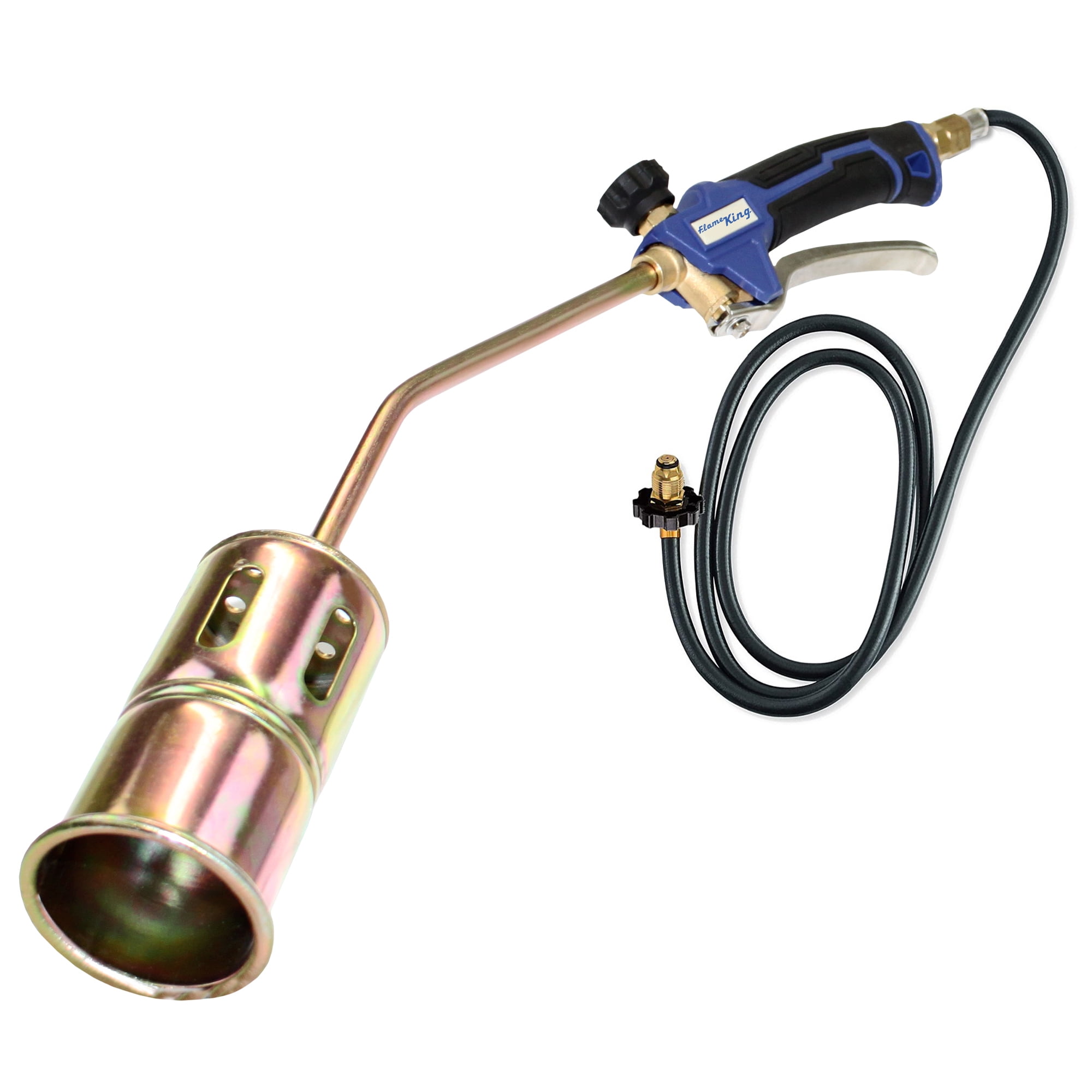 Flame King Propane Torch Kit with 320000 BTU Heavy-Duty Weed Burner and 6-ft Hose & Regulator