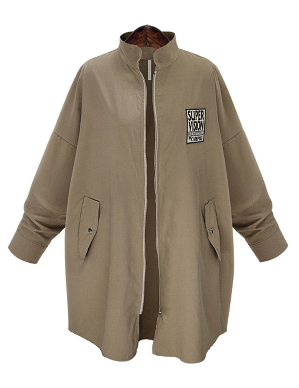 Women's Anorak Jacket Lightweight Hooded Military Parka Coat by
