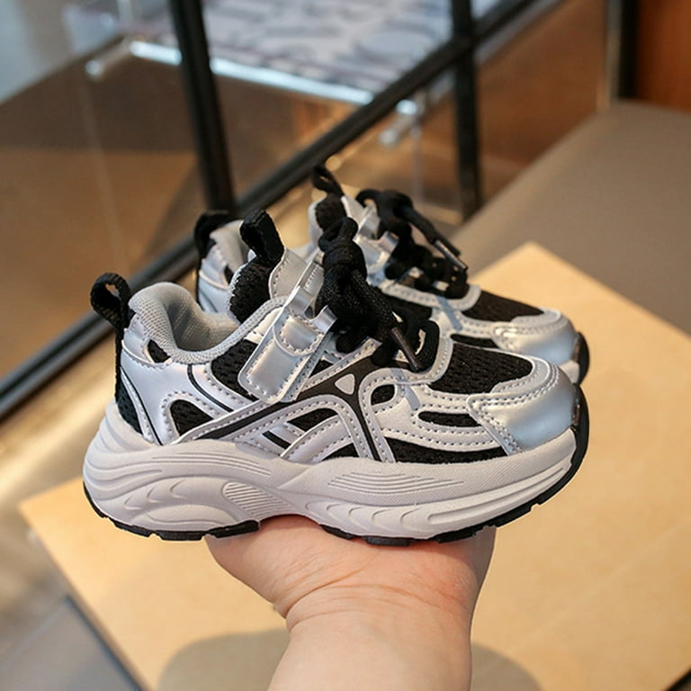 XIMIN Kids Girls Y2K Chunky Sneakers Cute Mesh Trainers Running