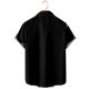 thumbnail image 3 of Blusa de camisa de manga corta con solapa de moda informal con patrón estampado para hombre Pompotops oipoqjl46900, 3 of 5