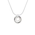 thumbnail image 2 of Delight Jewelry Silvertone Medium Karma Ring Hero Ring Charm Necklace, 18", 2 of 4