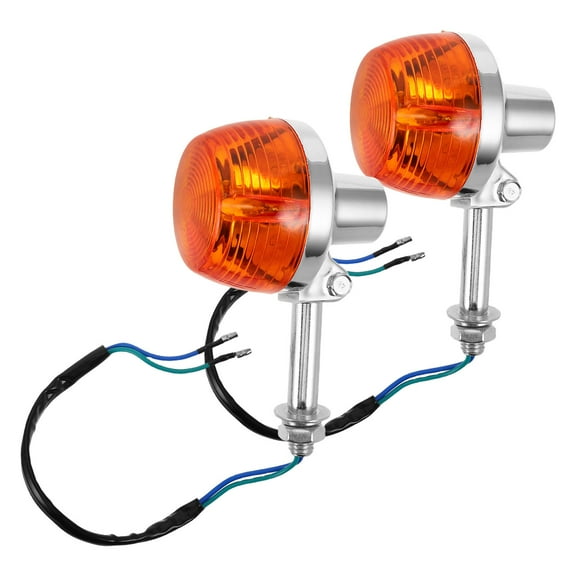 GAXIRE High Brightness LED Motorcycle Front Turn Signal Lights, Weather Resistant, Multi-Color, 2PCS for Motorbike Safety
