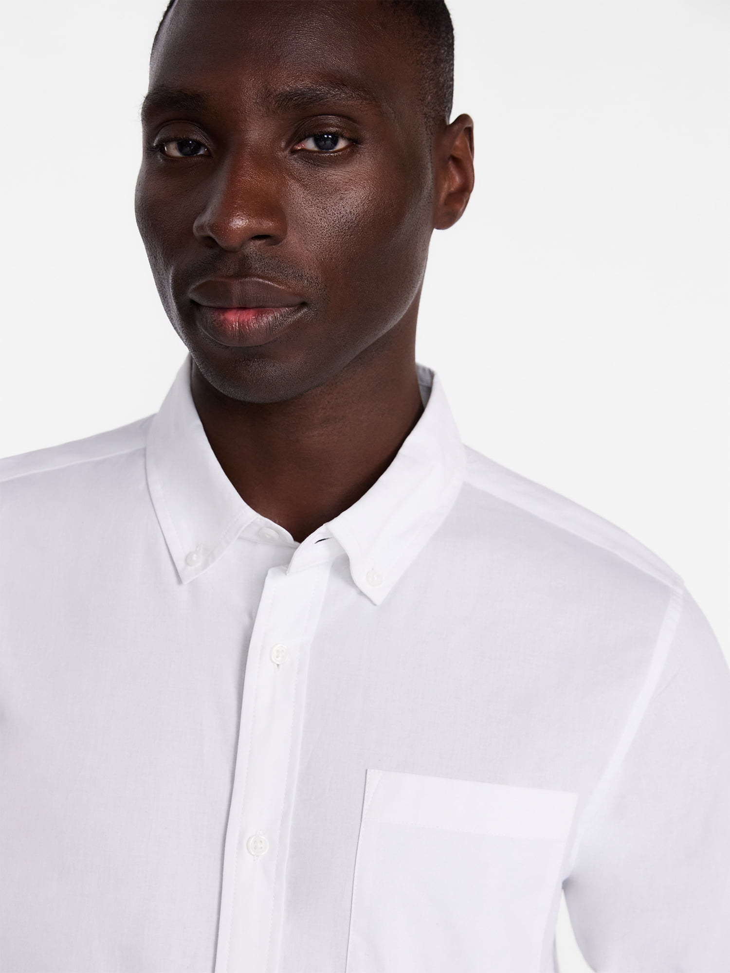 George Men's Poplin Shirt with Long Sleeves, Sizes S-3XL, LT-4XLT, 2XB-6XB