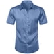 thumbnail image 4 of pstuiky Camisas casuales de manga corta para hombre, Camisa informal de manga corta con solapa y botones de color liso para fiesta de baile para hombre ropa de hombre xxl, 4 of 8