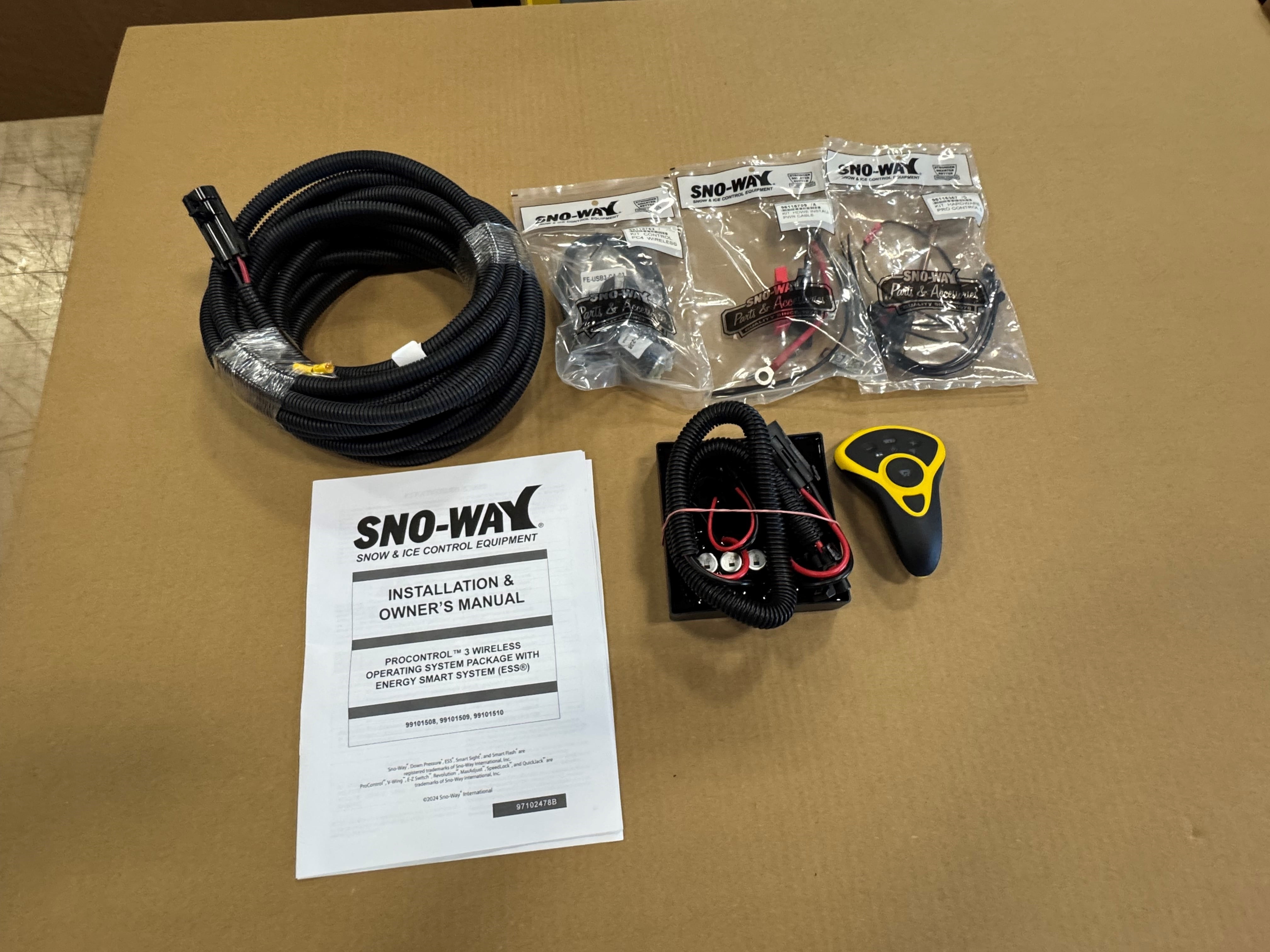 Sno-Way 9 cu ft Electric Salt Spreader, Receiver Hitch Truck and UTV with Variable wireless controller