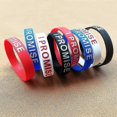 thumbnail image 2 of 5 Pieces Assorted Colours I Promise Silicone Sport Wristband Bracelets Tw, 2 of 5