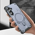 thumbnail image 2 of Compatible WIth Samsung Galaxy S24 FE Magnetic Phone Case,Compatible with Magsafe,Heavy Duty Shockproof Anti-fall Military Grade Drop Protection Rugged Phone Case Cover,Gray, 2 of 7
