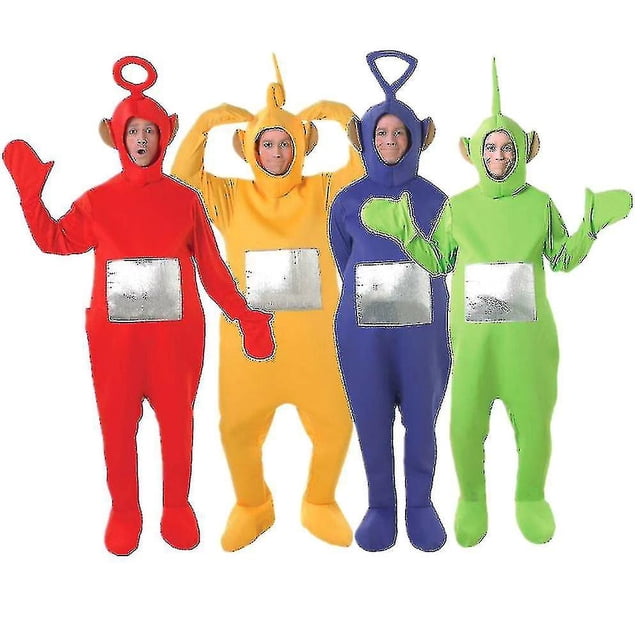 Disfraz divertido de Cosplay para adultos de 4 colores Teletubbies