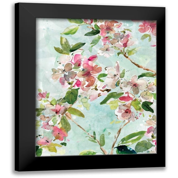 Robinson, Carol 12x14 Black Modern Framed Museum Art Print Titled - Spring Blossoms II