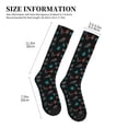 thumbnail image 5 of Bixox Colorful Insect Print Compression Socks,Compression Socks Women & Men Circulation for Medical,Running,Athletic, 5 of 7