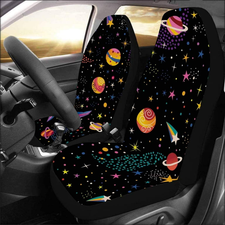 Purple Blue Cosmic Dreamcatcher Nebula Galaxy Outer Space Car Seat selling Covers Pair, 2 Front Seat Covers, Car Seat Protector, Car Accessory,