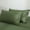 Green, variant on 100% Pure French Linen Pillowcases Soft & Breathable Pillow Case Set of 2 - Sage 20x26 Inch