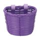 thumbnail image 1 of Decoración del frente de la cesta para bicicletas para niños Canasta frontal para bicicletas Púrpura, 1 of 8