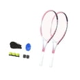 thumbnail image 1 of Lipstore Tennis Racket Set Gift Tennis Training Equipment for Indoor Stadium Backyard Pink, 1 of 8