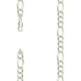 thumbnail image 5 of Auriga 10mm Super Flat Figaro Chain Bracelet 9" in 925 Sterling Silver, 5 of 5