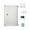 24 bits, variant on Heavy Duty Wall-Mounted Metal Box with Dual-Sided Design Includes Installation Hardware for Apartments Parking Garage