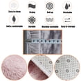 thumbnail image 4 of Pink Shaggy Fluffy Rugs Fluffy Rug Carpets Soft Shaggy Area Rug Indoor Anti-Skid Area Rug Office Carpet Home Bedroom Floor, 4 of 7
