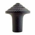 thumbnail image 4 of Renovators Supply Black Iron Kitchen Cabinet Knob Pull Round Fibonacci style Black Powder Coated Decorative Metal Knobs for Kitchen Cabinet or Drawer Pull Handle w/Screws Pack of 2, 4 of 7