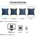 thumbnail image 6 of Unique Bargains 2-Pack Stylish Decorative Throw Pillow Cover 18" x 18" Navy Blue, 6 of 7