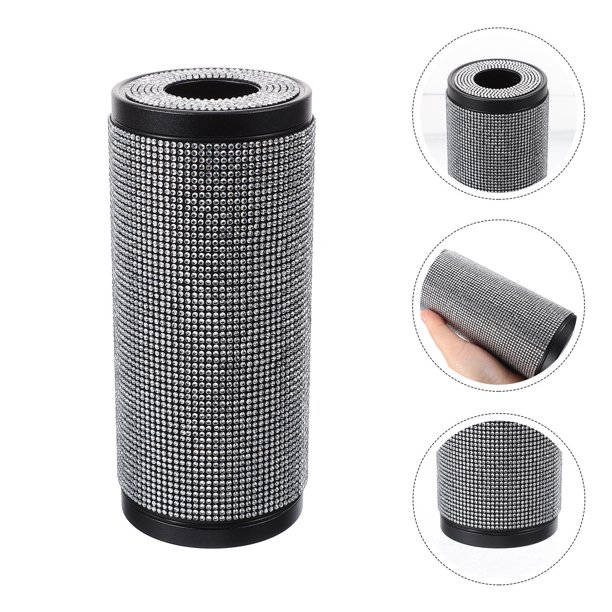 HEALEEP Soporte Para Pañuelos Para Auto En Color Plata Con Estilo Y Base Estable