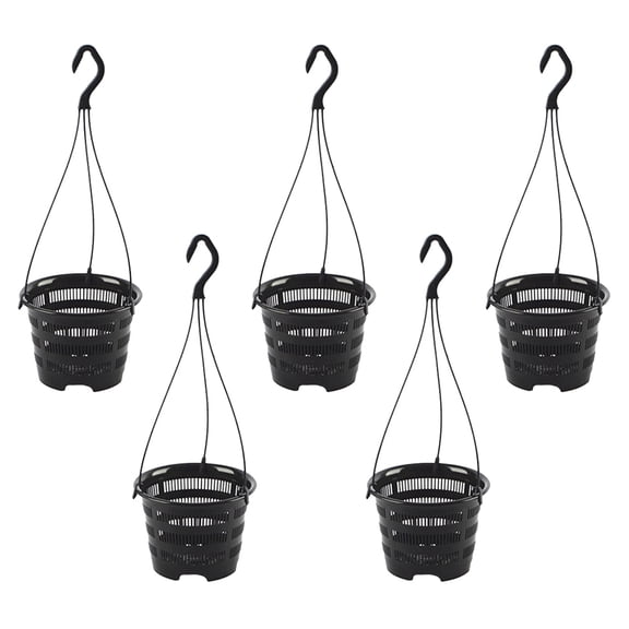 5 sets of Hanging Flowerpot Household Orchid Planting Pot Balcony Decoration