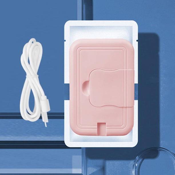 Caja de calentamiento de toallitas húmedas Hugo Calentador de toallitas USB Rosado