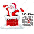 thumbnail image 1 of Troqueles de Navidad de Papá Noel, plantilla de troqueles de corte de Metal, tarjetas de papel de álbum de recortes, troqueles de corte en relieve, tarjetas de regalos, 1 of 4