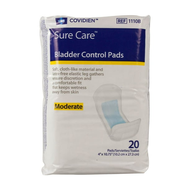 Surecare Moderate Absorbency Bladder Control Pad 1110B, One Size Fits