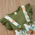 thumbnail image 6 of Toddler Baby Girl Clothes Summer Short Sleeve Tops T-shirt Floral Shorts Outfits, 6 of 12