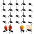 thumbnail image 1 of Tenedor de fruta de hormiga (120 piezas), tenedor de fruta, palillos de dientes de plástico para hormigas, juego de tenedor de fruta de hormiga, palos decorativos para fiesta infantil, 1 of 5
