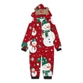 thumbnail image 2 of Odeerbi Christmas Onesie Pajamas for Family Holiday Sleep Jumpsuit Long Sleeve Family Christmas Pajamas Matching Sets Kids Printed Loungewear Jumpsuit Sleepwear Xmas PJs Set Red, 2 of 5
