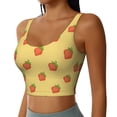 thumbnail image 2 of KLL Hand Drawn Strawberry for Workout Tank Tops for Women,U Back Fitness Top Built in Shelf Bras Padded Fit for Yoga Gym-Large, 2 of 8