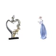 thumbnail image 1 of Figura de cerámica de pareja romántica y dama elegante para boda, estantería, armario, escritorio, decoración del hogar, adorno., 1 of 8