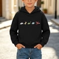 thumbnail image 2 of Nugftut Boys Sweatshirts Graphic Print Pullover Hoodies for Kids Casual Hooded Sweatshirts Size 7-8, 2 of 8