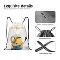 thumbnail image 4 of Pofeuu Minions for Water-Resistant 210D Drawstring Bag Compact Foldable Design Gym Yoga Travel Essentials Lightweight Carryall-Small, 4 of 6