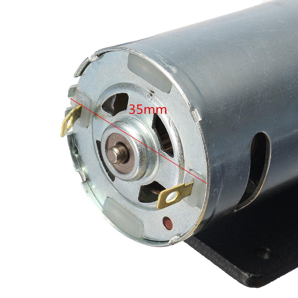 Mini Hand Drill DIY Lathe Press Motor W//1//8/" Chuck+Mounting Bracket Kit DC12-36V