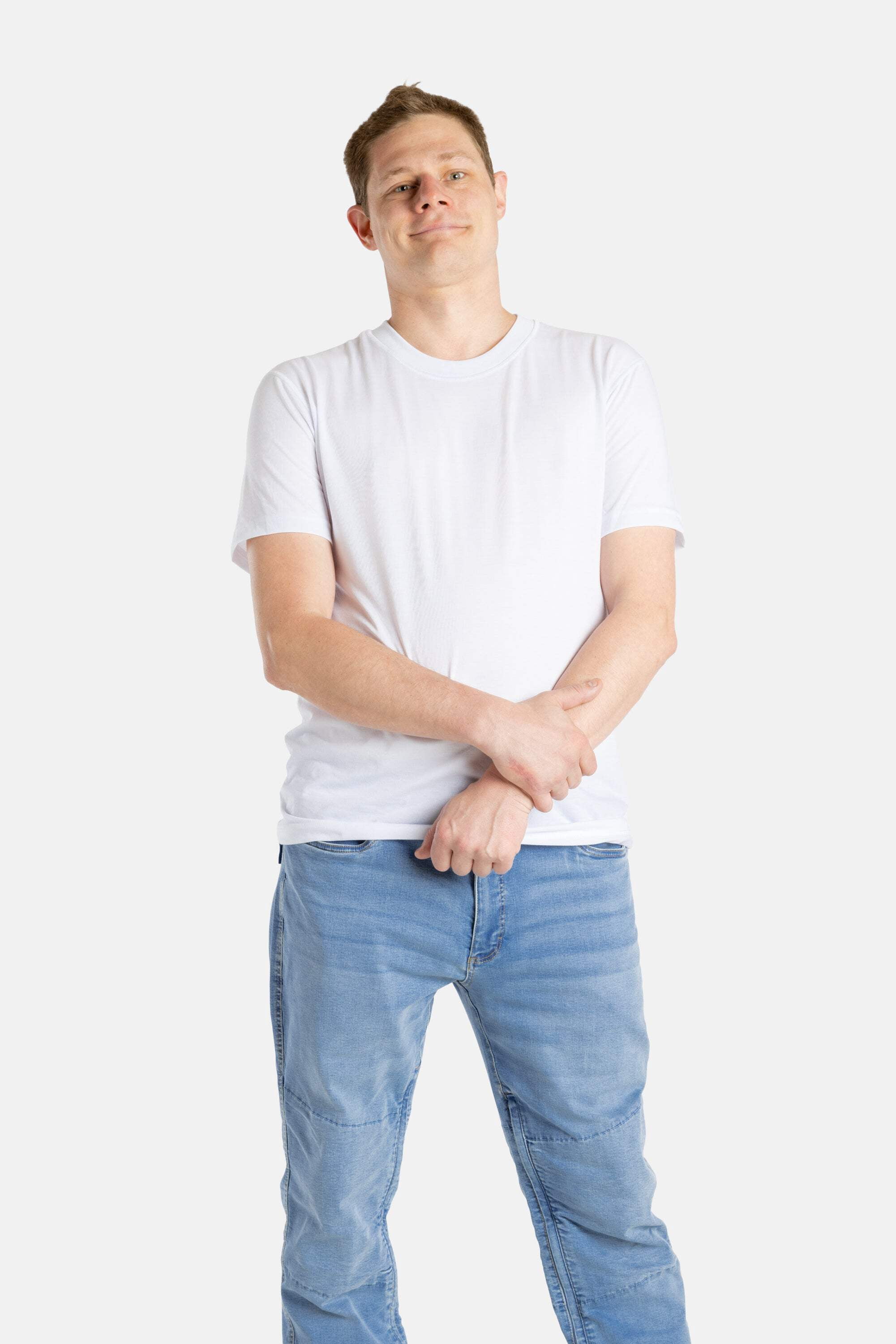 No Limbits Adaptive Men's White Sensory Tee