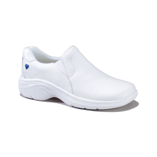 nurse mates white leather shoes