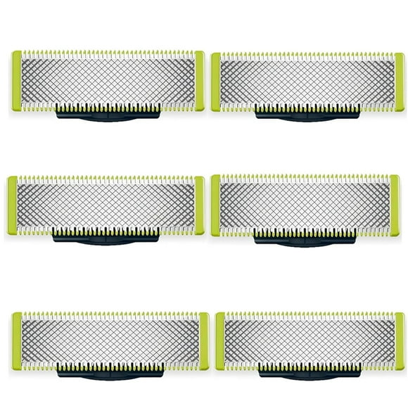 6 Replacement Blades For Philips Oneblade Shaver