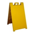thumbnail image 2 of Plasticade Signicade Portable Folding Sidewalk Sign, Yellow (4 Pack), 2 of 2
