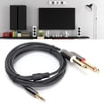 thumbnail image 4 of Cable De Audio De Conectores De 3,5mm A Doble De 6,35mm, Cable De Audio Macho A Macho De 3,5mm A Doble De 6,35mm Chapado En Oro Para Mezcladores Para Altavoces, 4 of 8
