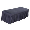 thumbnail image 1 of Jupe de Lit de Massage 75x31 Pouces Cantonnière de Table de Beauté Housse de Drap avec Trou Bleu Tel Que Décrit, 1 of 2