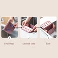 thumbnail image 3 of Oleegame 2PC Shower Soap Dish With Hook Folding Sink Rack Holder Expandable Storage Basket Rack Holder Expandable Blue, 3 of 5