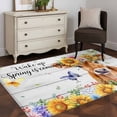 thumbnail image 4 of Spring Cow Kitchen Runner Rug 2.7x5 Washable Runners for Hallway Non Slip Summer Sunflower Botanical Vintage Large Area Rug Indoor Floor Carpet for Bathroom Laundry Entryway Bedroom Living Room, 4 of 8