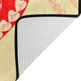 thumbnail image 3 of SKYSONIC Valentines Day Hearts Area Rug Pad 23.6x15.7 inch, 100% Light Weight Polyester Fabric for Living Bedroom, 3 of 5
